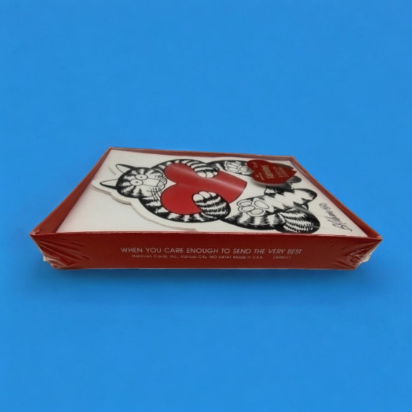 1980s Collectible B. KLIBAN Cats Signature Valentine Cards Sealed Box 3 Designs - Picture 4 of 9